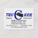 Suche nach trucker visitenkarten Für ihn