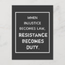 Suche nach ungerechtigkeit postkarten Widerstand