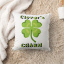 Suche nach st patricks tag kissen Vierblättriges kleeblatt