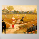 Suche nach vintager baseball poster Baseballspieler
