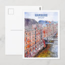 Suche nach hamburg skyline postkarten Aquarell