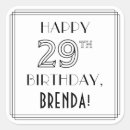 Suche nach 29 geburtstag aufkleber Für alle