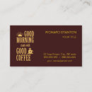 Suche nach morgen visitenkarten Kaffee