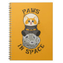 Suche nach astronaut kleine notizbücher Katze im weltraum