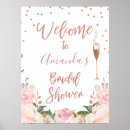 Suche nach rose gold poster Brautparty begrüßungszeichen