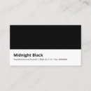 Suche nach mitternacht visitenkarten Minimal