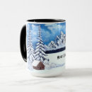 Suche nach schneebedeckter winter tassen Schneebedeckte kiefern