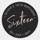 Suche nach sweet sixteen aufkleber Modern