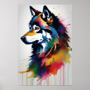 Suche nach abstrakter wolf poster Gemälde