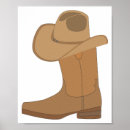 Suche nach cowboyhut poster Stiefel