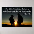 Suche nach licht in der dunkelheit poster Sonnenaufgang