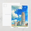 Suche nach pisa turm postkarten Aquarell