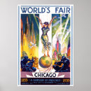 Suche nach vintage chicago poster Tourismus