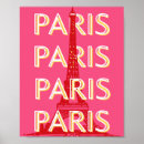 Suche nach paris rosa poster Eiffelturm