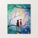 Suche nach katze und mond puzzle Katzenliebhaber