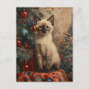 Suche nach siamese cat postkarten Retro