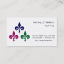 Suche nach fleur de lis visitenkarten Französisch