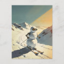 Suche nach schneelandschaft postkarten Schneemann