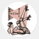 Suche nach roller derby aufkleber Rollschuh
