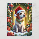 Suche nach weihnachtshund postkarten Festlich