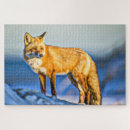 Suche nach fuchs im schnee puzzle Arktisch
