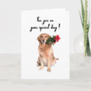 Suche nach hund mit blumen karten Geburtskarte