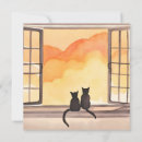 Suche nach katze am fenster karten Aquarell