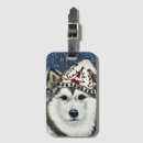Suche nach sibirischer husky gepäckanhänger Weihnachten