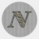 Suche nach monogramm n aufkleber Weiß