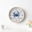 Suche nach blaue krabbe wanduhren Strandhaus