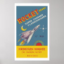 Suche nach retro rakete poster Vintag