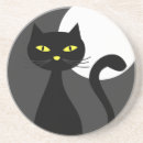 Suche nach schwarze katze halloweens untersetzer Beängstigend