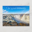 Suche nach wasserfall und regenbogen postkarten Landschaft