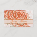 Suche nach orange ros visitenkarten Rose