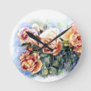 Suche nach orange rosen wanduhren Aquarell