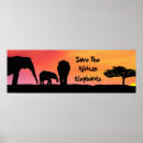 Suche nach elefant silhouette poster Afrikanisch
