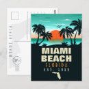 Suche nach miami sonnenuntergang postkarten Vintage