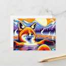Suche nach roter fuchs postkarten Einzigartig