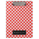 Suche nach rote punkte klemmbrett Monogramm