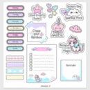 Suche nach kawaii niedliche aufkleber Einhorn