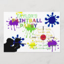 Suche nach paintball party einladungen Kugel