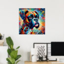Suche nach blauer hund poster Bunt