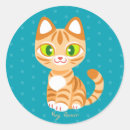 Suche nach tabby cat aufkleber Kawaii