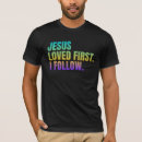 Suche nach jesus liebt dich tshirts Glaubensbekleidung