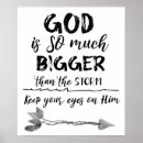 Suche nach gott ist größer poster Motivierend