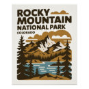 Suche nach vintager nationalpark poster Camping