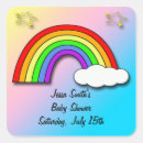 Suche nach wolke und regenbogen aufkleber Babyparty