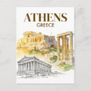 Suche nach akropolis von athen postkarten Aquarell