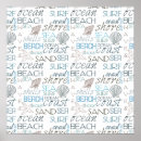 Suche nach weiße muscheln poster Strand