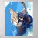 Suche nach abstrakte katzen kunst Blau